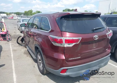2014 Toyota Highlander Xle V6 z USA, uszkodzony, nr VIN 5TDKKRFH3ES016749